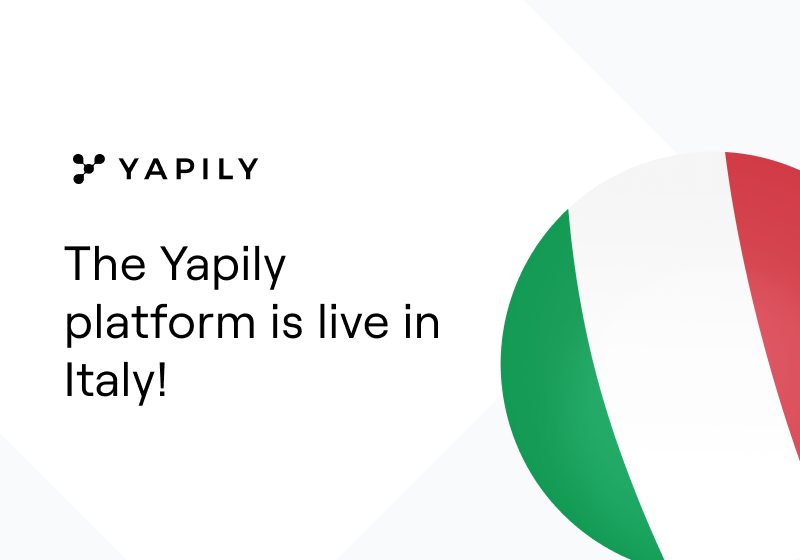 The Yapily platform is now live in Italy!
