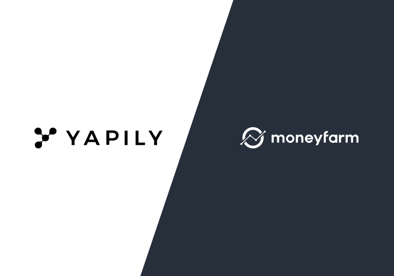 Moneyfarm and Yapily partnership announcement - Open Banking